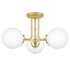 Landry 20.5 in. 3-Light Satin Brass Semi-Flush Mount by Quoizel 1 Landry 20.5 in. 3-Light Satin Brass Semi-Flush Mount by Quoizel -Quoizel Sales satin brass quoizel flush mount lights lry1720y 64 1000