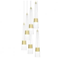 Zia 13 in. Satin Gold LED Pendant by Quoizel 16 Zia 13 in. Satin Gold LED Pendant by Quoizel -Quoizel Sales satin gold quoizel chandeliers pczia2813sd 44 1000
