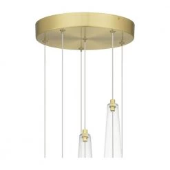 Zia 13 in. Satin Gold LED Pendant by Quoizel 17 Zia 13 in. Satin Gold LED Pendant by Quoizel -Quoizel Sales satin gold quoizel chandeliers pczia2813sd fa 1000