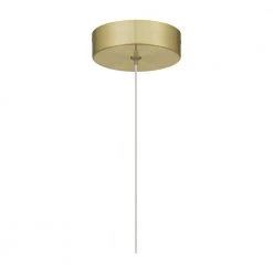 Zia Integrated LED Satin Gold Mini Pendant by Quoizel -Quoizel Sales satin gold quoizel pendant lights pczia1503sd fa 1000