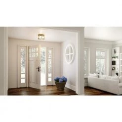 Morehouse 10 in. 1-Light Soft Gold Flush Mount by Quoizel -Quoizel Sales soft gold quoizel flush mount lights qfl5586sgd 31 1000