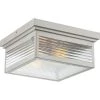 Gardner 1-Light Stainless Steel Outdoor Flush Mount by Quoizel -Quoizel Sales stainless steel quoizel outdoor flush mount lights gar1612ss 64 1000