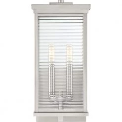 Gardner 1-Light Stainless Steel Outdoor Wall Lantern Sconce by Quoizel -Quoizel Sales stainless steel quoizel outdoor sconces gar8408ss 4f 1000
