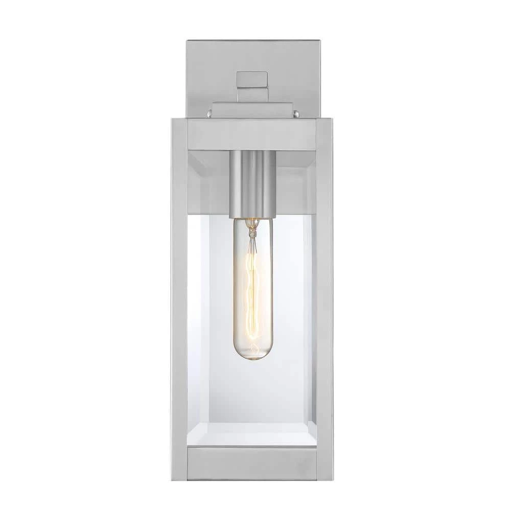 Westover 1-Light Stainless Steel Outdoor Wall Lantern Sconce by Quoizel 7 Westover 1-Light Stainless Steel Outdoor Wall Lantern Sconce by Quoizel - Image 5