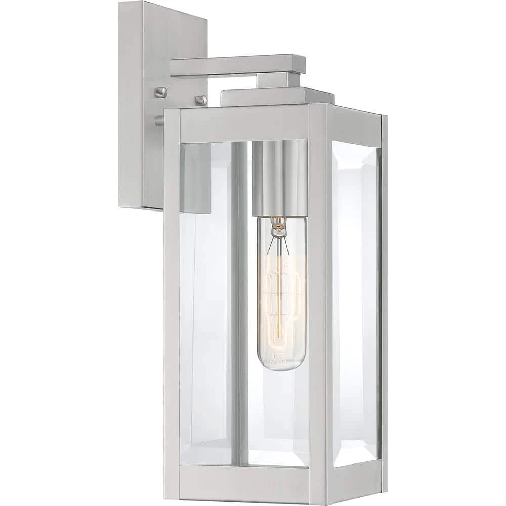 Westover 1-Light Stainless Steel Outdoor Wall Lantern Sconce by Quoizel 3 Westover 1-Light Stainless Steel Outdoor Wall Lantern Sconce by Quoizel