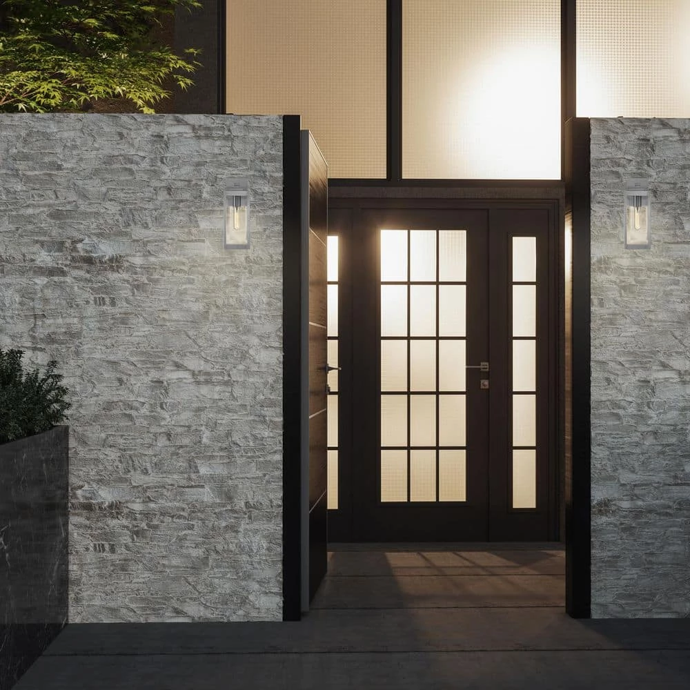 Westover 1-Light Stainless Steel Outdoor Wall Lantern Sconce by Quoizel 4 Westover 1-Light Stainless Steel Outdoor Wall Lantern Sconce by Quoizel - Image 2