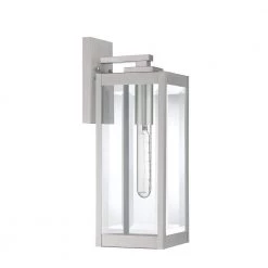 Westover 1-Light Stainless Steel Outdoor Wall Lantern Sconce by Quoizel -Quoizel Sales stainless steel quoizel outdoor sconces wvr8406ss c3 1000