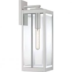 Westover 1-Light Stainless Steel Outdoor Wall Lantern Sconce by Quoizel