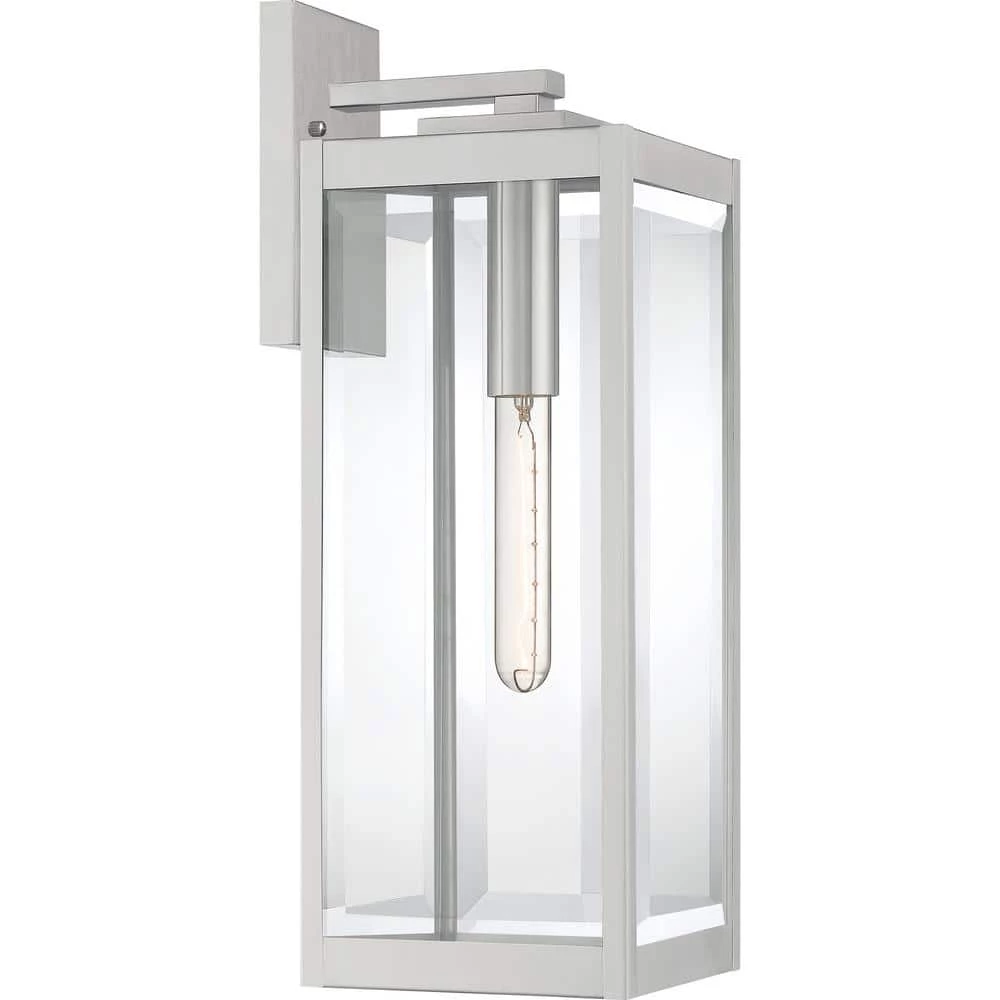 Westover 1-Light Stainless Steel Outdoor Wall Lantern Sconce by Quoizel 3 Westover 1-Light Stainless Steel Outdoor Wall Lantern Sconce by Quoizel