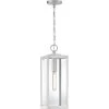 Westover 1-Light Stainless Steel Chandelier with Clear Beveled Glass by Quoizel 1 Westover 1-Light Stainless Steel Chandelier with Clear Beveled Glass by Quoizel -Quoizel Sales stainless steel quoizel pendant lights wvr1507ss 64 1000