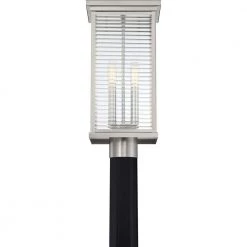 Gardner 1-Light Stainless Steel Outdoor Post Lantern by Quoizel -Quoizel Sales stainless steel quoizel post light sets gar9008ss 44 1000