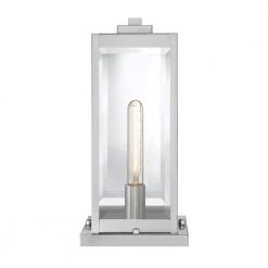 Westover 1-Light Stainless Steel Outdoor Post Lantern by Quoizel -Quoizel Sales stainless steel quoizel post light sets wvr9106ss 4f 1000