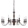 Holbrook 8-Light Tuscan Brown Candle-Style Chandelier by Quoizel -Quoizel Sales tuscan brown quoizel chandeliers hk5008tc 64 1000