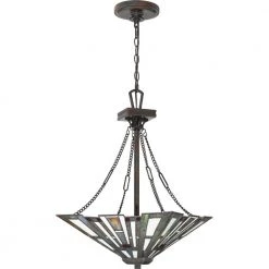 Maybeck 3-Light Valiant Bronze Pendant by Quoizel -Quoizel Sales valiant bronze quoizel chandeliers tfmk2817va 4f 1000