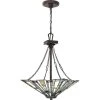 Maybeck 3-Light Valiant Bronze Pendant by Quoizel -Quoizel Sales valiant bronze quoizel chandeliers tfmk2817va 64 1000