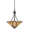 Victory 3-Light Valiant Bronze Pendant by Quoizel