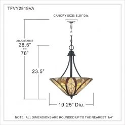 Victory 3-Light Valiant Bronze Pendant by Quoizel -Quoizel Sales valiant bronze quoizel chandeliers tfvy2819va fa 1000