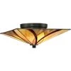 Asheville 15 in. 2-Light Valiant Bronze Flush Mount by Quoizel -Quoizel Sales valiant bronze quoizel flush mount lights tfas1615va 64 1000
