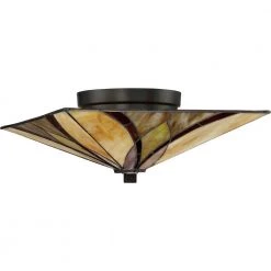 Asheville 15 in. 2-Light Valiant Bronze Flush Mount by Quoizel -Quoizel Sales valiant bronze quoizel flush mount lights tfas1615va c3 1000
