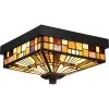 Inglenook 11 in. 2-Light Valiant Bronze Flush Mount by Quoizel -Quoizel Sales valiant bronze quoizel flush mount lights tfik1611va 64 1000