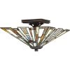 Maybeck 14.5 in. 2-Light Valiant Bronze Flush Mount by Quoizel -Quoizel Sales valiant bronze quoizel flush mount lights tfmk1714va 64 1000