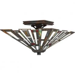 Maybeck 14.5 in. 2-Light Valiant Bronze Flush Mount by Quoizel -Quoizel Sales valiant bronze quoizel flush mount lights tfmk1714va c3 1000