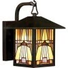 Inglenook 1-Light Valiant Bronze Outdoor Wall Lantern Sconce by Quoizel