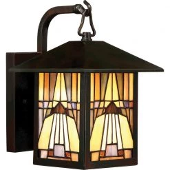 Inglenook 1-Light Valiant Bronze Outdoor Wall Lantern Sconce by Quoizel