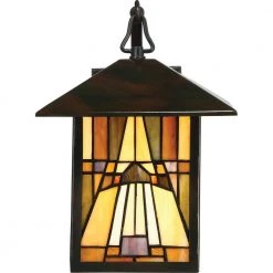 Inglenook 1-Light Valiant Bronze Outdoor Wall Lantern Sconce by Quoizel -Quoizel Sales valiant bronze quoizel outdoor sconces tfik8409va 4f 1000