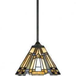 Inglenook 1-Light Valiant Bronze Mini Pendant by Quoizel