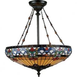 Belle Fleur 4-Light Vintage Bronze Pendant by Quoizel