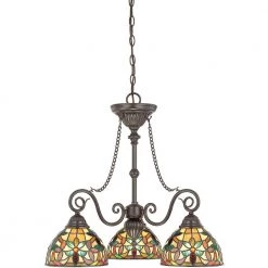 Kami 3-Light Vintage Bronze Chandelier by Quoizel