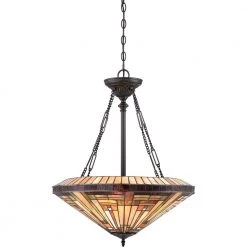Stephen 4-Light Vintage Bronze Pendant by Quoizel -Quoizel Sales vintage bronze quoizel chandeliers tfst2822vb 1f 1000