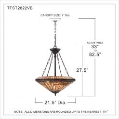 Stephen 4-Light Vintage Bronze Pendant by Quoizel -Quoizel Sales vintage bronze quoizel chandeliers tfst2822vb 44 1000