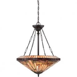 Stephen 4-Light Vintage Bronze Pendant by Quoizel