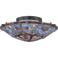 Carroll 16.5 in. 2-Light Vintage Bronze Flush Mount by Quoizel 9 Carroll 16.5 in. 2-Light Vintage Bronze Flush Mount by Quoizel -Quoizel Sales vintage bronze quoizel flush mount lights tf1805svb c3 1000