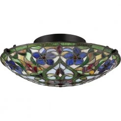Violets 16.25 in. 2-Light Vintage Bronze Flush Mount by Quoizel 8 Violets 16.25 in. 2-Light Vintage Bronze Flush Mount by Quoizel -Quoizel Sales vintage bronze quoizel flush mount lights tfvt1617vb c3 1000