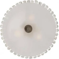 Mirage 3-Light Vintage Gold Semi-Flush Mount by Quoizel -Quoizel Sales vintage gold quoizel flush mount lights mir1715vg 4f 1000