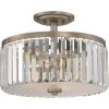 Mirage 3-Light Vintage Gold Semi-Flush Mount by Quoizel -Quoizel Sales vintage gold quoizel flush mount lights mir1715vg 64 1000