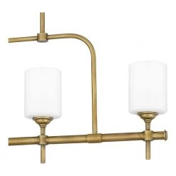 Aria 4-Light Weathered Brass Chandelier with Opal Glass by Quoizel -Quoizel Sales weathered brass quoizel chandeliers ari438ws 44 1000