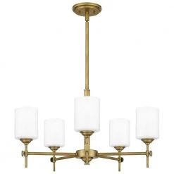 Aria 5-Light Weathered Brass Chandelier with Opal Glass by Quoizel 14 Aria 5-Light Weathered Brass Chandelier with Opal Glass by Quoizel -Quoizel Sales weathered brass quoizel chandeliers ari5026ws 4f 1000