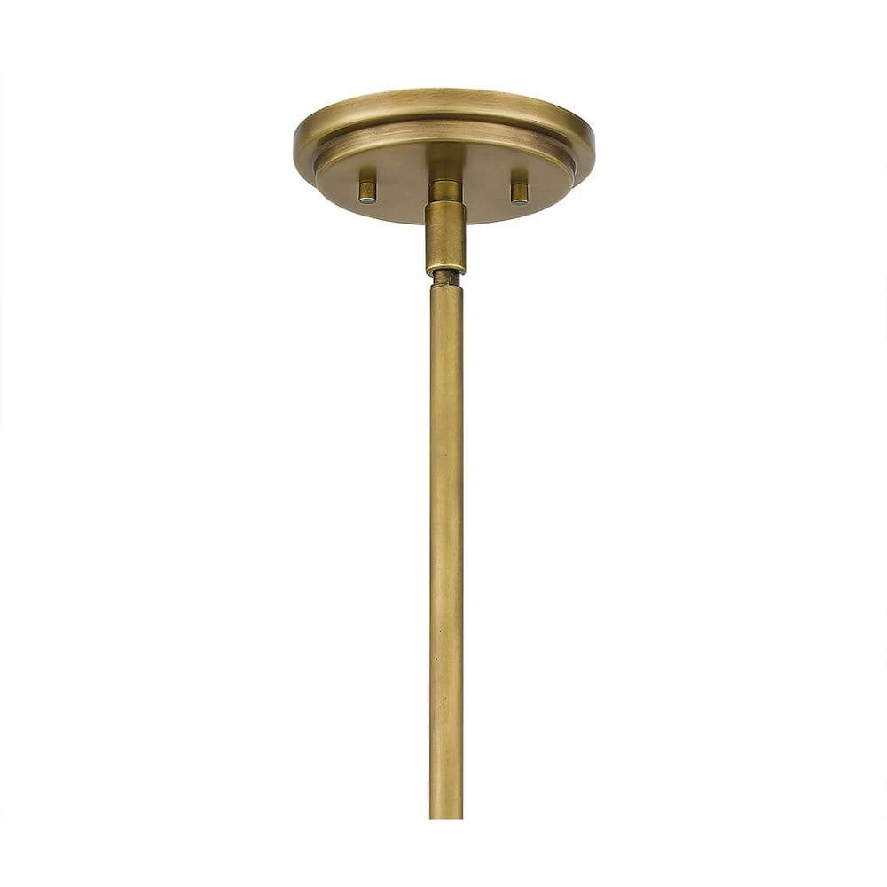 Aria 5-Light Weathered Brass Chandelier with Opal Glass by Quoizel 9 Aria 5-Light Weathered Brass Chandelier with Opal Glass by Quoizel - Image 7