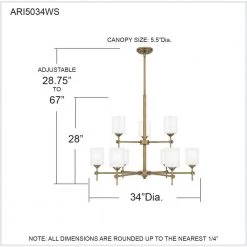Aria 9-Light Weathered Brass Chandelier with Opal Glass by Quoizel -Quoizel Sales weathered brass quoizel chandeliers ari5034ws 76 1000