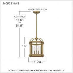 McPherson 3-Light Weathered Brass Pendant with Clear Glass by Quoizel -Quoizel Sales weathered brass quoizel chandeliers mcp2814ws 76 1000