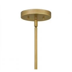 McPherson 3-Light Weathered Brass Pendant with Clear Glass by Quoizel -Quoizel Sales weathered brass quoizel chandeliers mcp2814ws fa 1000
