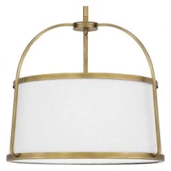 York 4-Light Weathered Brass Pendant by Quoizel -Quoizel Sales weathered brass quoizel chandeliers qp5342ws 44 1000
