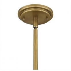 Sunburst 3-Light Weathered Brass Pendant with Clear Seeded by Quoizel -Quoizel Sales weathered brass quoizel chandeliers sun2815ws fa 1000