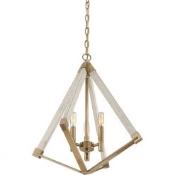 Viewpoint 3-Light Weathered Brass Pendant by Quoizel -Quoizel Sales weathered brass quoizel chandeliers vp5203ws 4f 1000