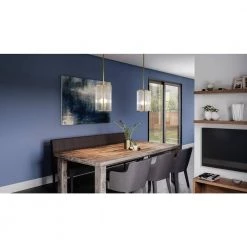 Aster 4-Light Weathered Brass Mini Pendant with Clear Ribbed Glass by Quoizel -Quoizel Sales weathered brass quoizel pendant lights asr1512ws 31 1000