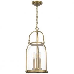 Colonel 3-Light Weathered Brass Mini Pendant by Quoizel 10 Colonel 3-Light Weathered Brass Mini Pendant by Quoizel -Quoizel Sales weathered brass quoizel pendant lights qp5194ws 4f 1000